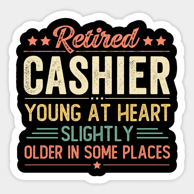 Retired Cashier Sticker by Stay Weird